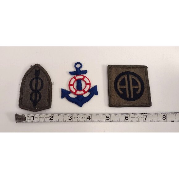 Vtg Military Embroidered Patches Set Of 3 Vietnam 82nd Airborne Nautical Anchor - Picture 7 of 7
